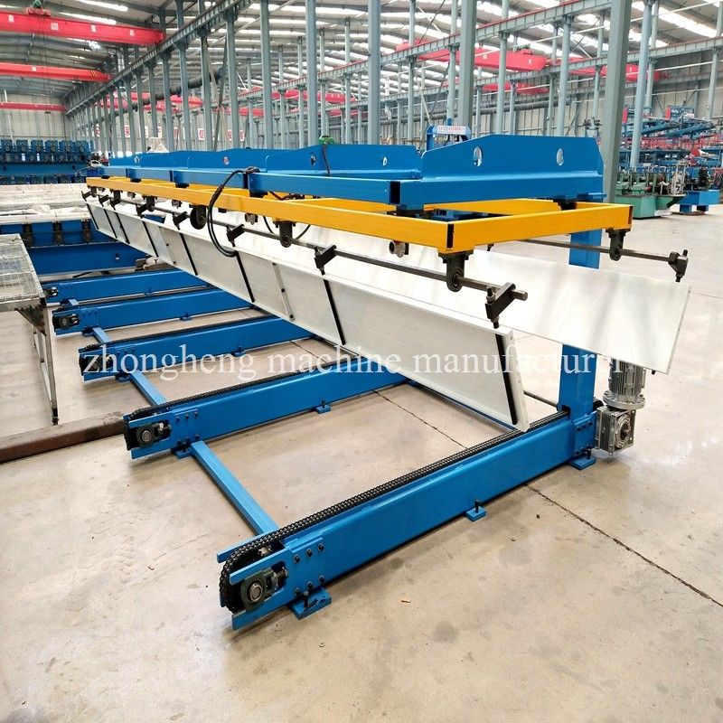 6 Meters Standard Automatic Stacker For Metal Panels With The Rail And Track