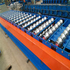 PLC Control Tile Trapezoidal Roll Forming Machine With Custom Color