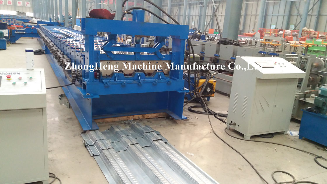 Excellent Floor Deck Roll Forming Machine , sheet metal forming equipment 1.5mm galvanized steel